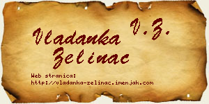 Vladanka Zelinac vizit kartica